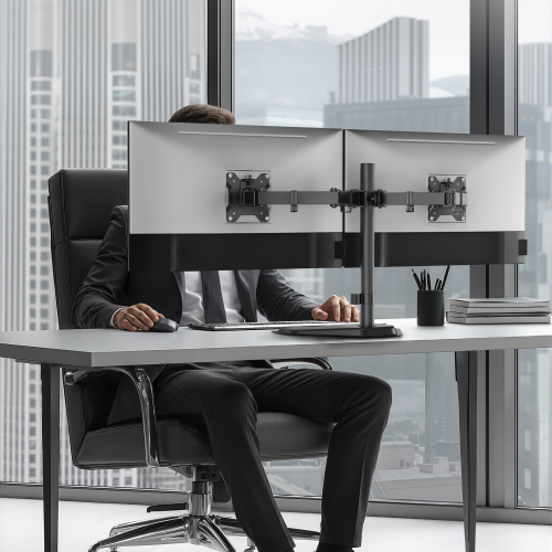Economy Articulating Dual Monitor Stand LDT110-T024 Stable and Cost-Effective from china(chinese)