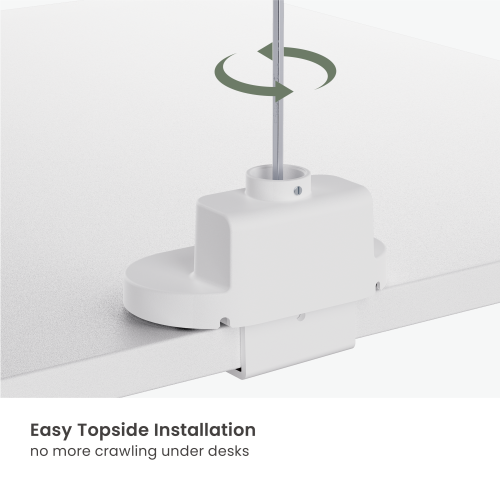 Nova Slim Pole-Mounted Mechanical Spring Dual Monitor Arm with USB-A & USB-C Ports LDT105-C024UCP Slim, Sleek, Smooth from china(chinese)