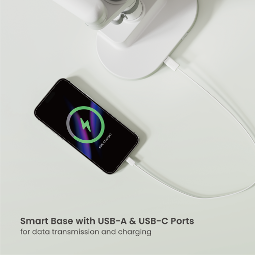 Nova Slim Pole-Mounted Mechanical Spring Dual Monitor Arm with USB-A & USB-C Ports LDT105-C024UCP Slim, Sleek, Smooth from china(chinese)