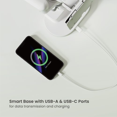  Nova Slim Pole-Mounted Mechanical Spring Triple Monitor Arm with USB-A & USB-C Ports LDT105-C036UCP Slim, Sleek, Smooth from china(chinese)