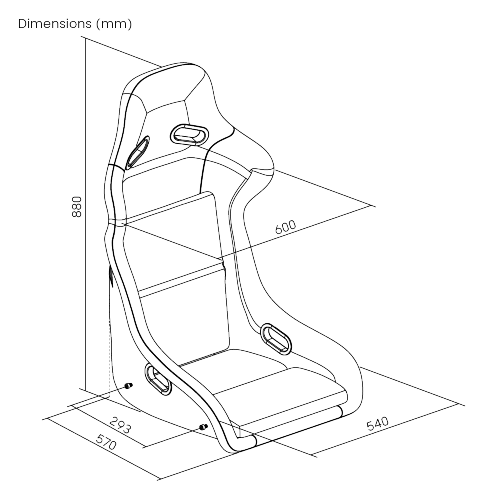 Cotton-Finish Fiberglass Seat for Cockpit LRA01-BS01 Modern look with high strength. from china(chinese)