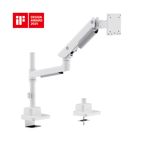 Hercules Heavy-Duty Pole-Mounted Gas Spring Monitor Arm LDT99-C012P · Effortlessly Adjustable · Heavy-Duty · Stylish from china(chinese)