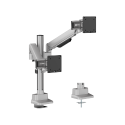 Modular Mechanical Spring Dual Monitor Arm with Sliders