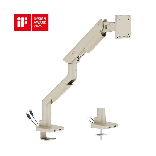 Hercules Heavy-Duty Gas Spring Monitor Arm with USB-A & USB-C Ports LDT99-C012UC  · Effortlessly Adjustable · Heavy-Duty · Stylish from china(chinese)