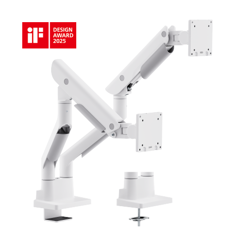Hercules Heavy-Duty Gas Spring Dual Monitor Arm LDT99-C024 · Effortlessly Adjustable · Heavy-Duty · Stylish from china(chinese)