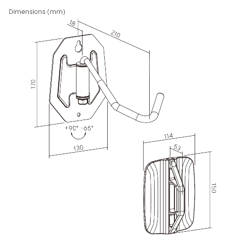 Economical Swiveling Wall-Mounted Bike Rack LBM15-01 A full-featured solution with super low cost from china(chinese)