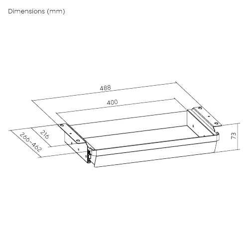 Under-Desk Gaming Drawer DA20-1 Sleek Look, Smooth Glide, Blends Easily with Any Style from china(chinese)