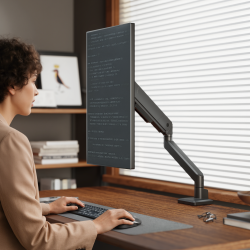 LIFTMAX Heavy-Duty Single-Screen Mechanical Spring Monitor Arm