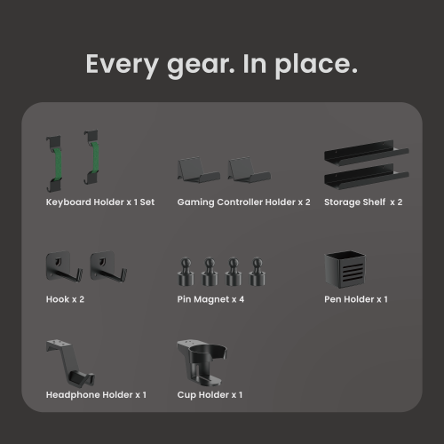 Clamp-on Desk Pegboard & Accessories PB-018-1 Stylish Design - Fits Most Desktops with 10~48mm (0.4"~1.9") Thickness from china(chinese)