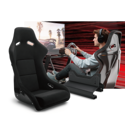 Cotton-Finish Fiberglass Seat for Simulator Cockpit