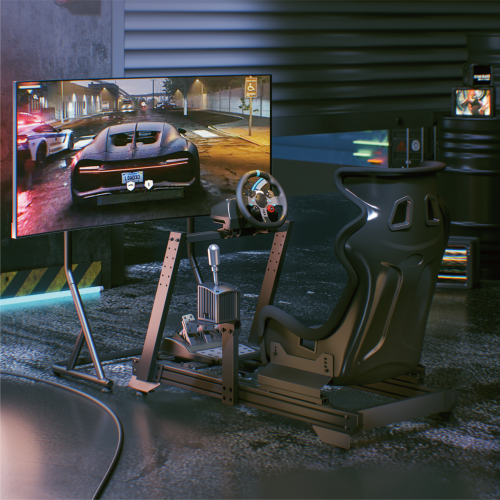 Strix Sim Racing Cockpit with Gear Shift Mount & Seat LRS16-BS04 Robust Frame & Fiberglass Seat from china(chinese)