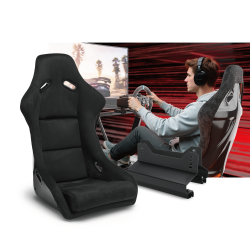 Suede-Finish Fiberglass Seat for Simulator Cockpit