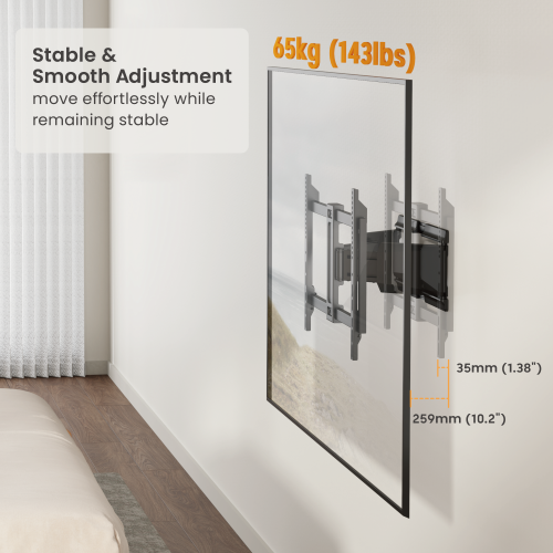 Ultra-Slim Heavy-Duty Full-Motion TV Mounts LPA88-464 Slim in design, strong in capability from china(chinese)