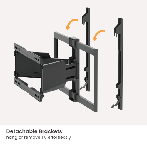 Ultra-Slim Heavy-Duty Full-Motion TV Mounts LPA88-464 Slim in design, strong in capability from china(chinese)