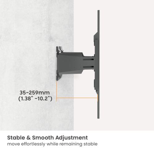 Ultra-Slim Heavy-Duty Full-Motion TV Mounts LPA88-684 Slim in design, strong in capability from china(chinese)