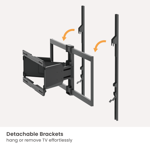 Ultra-Slim Heavy-Duty Full-Motion TV Mounts LPA88-684 Slim in design, strong in capability from china(chinese)
