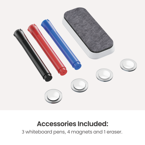 Mobile Magnetic Double-Sided Glass Whiteboard WB21-01 with Storage Slot from china(chinese)