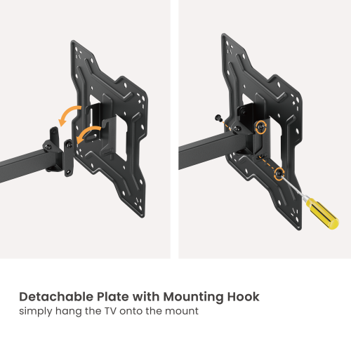 Economy Full-Motion TV Wall Mount LDA41-223 For most 23"-43" TVs up to 30kg/66lbs from china(chinese)
