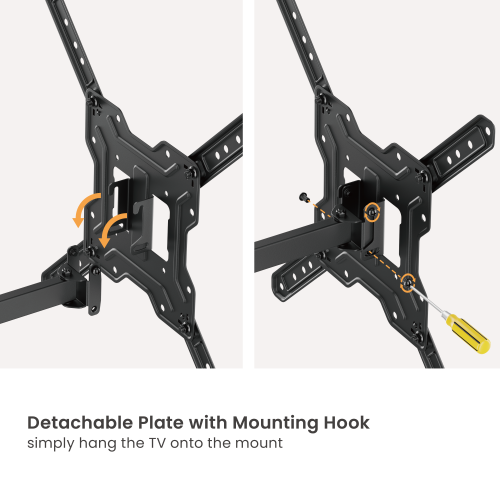 Economy Full-Motion TV Wall Mount LDA41-441 For most 23"-65" TVs up to 30kg/66lbs from china(chinese)