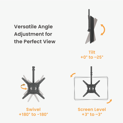 Economy TV Ceiling Mount PLB-CE1644A For most 23"-55" TVs up to 35kg/77lbs from china(chinese)