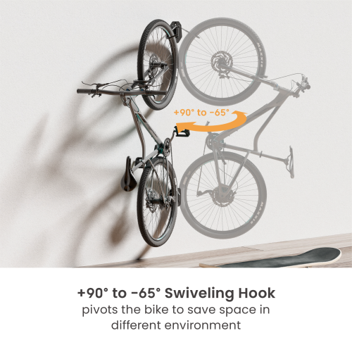 Economical Swiveling Wall-Mounted Bike Racks (2 Packs) LBM15-02 A full-featured solution with super low cost from china(chinese)