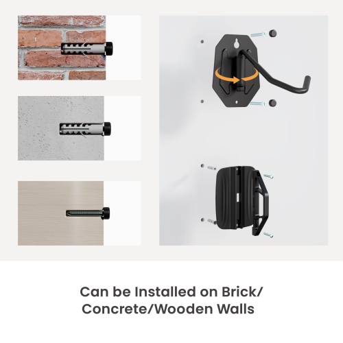 Economical Swiveling Wall-Mounted Bike Racks (2 Packs) LBM15-02 A full-featured solution with super low cost from china(chinese)