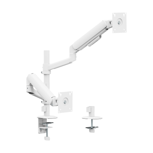 Simplicity Economical Mechanical Spring Pole-Mounted Dual-Screen Monitor Arm LDT108-C024PE Combines functionality with modernity. from china(chinese)