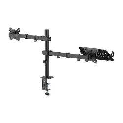 Economy Articulating Monitor Arm with Laptop Holder