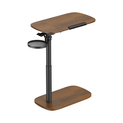 Storage-Savvy Height Adjustable Mobile Side Table FMT03-02 With storage tray in felt base from china(chinese)