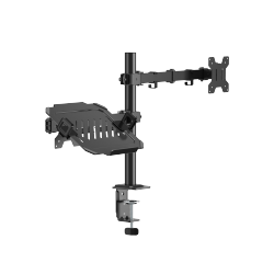 Cost-Effective Articulating Single-Screen Monitor Arm with Laptop Holder