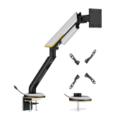 Titan Heavy-Duty Gas Spring RGB Lighting Monitor Arm
