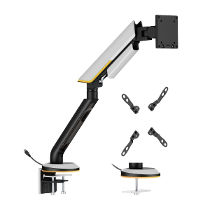 Titan Heavy-Duty Gas Spring RGB Lighting Monitor Arm