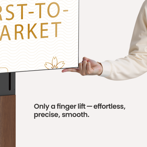 FreeLift Super-Sized Base Large TV Stand FS61L-46TF Only a finger lift — effortless, precise, smooth from china(chinese)