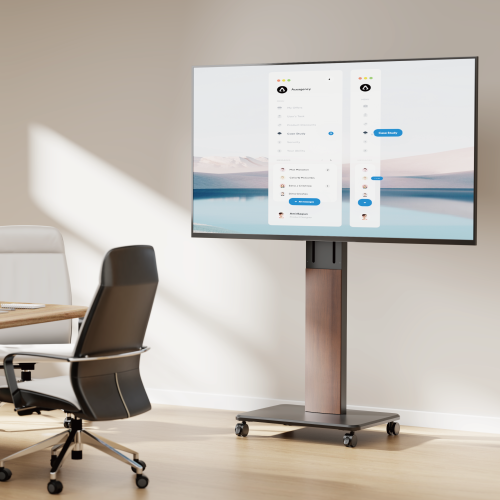 FreeLift Super-Sized Base Large TV Cart FS61L-46TW Only a finger lift — effortless, precise, smooth from china(chinese)