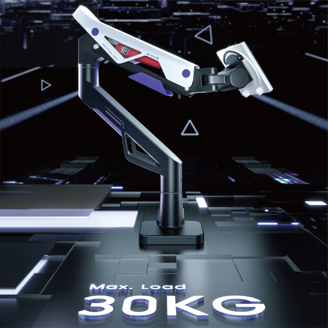 Atlas Neo Heavy-Duty Gaming Monitor Arm LDT95-C012 Unmatched strength for screens up to 57”, 30kg (66lbs) from china(chinese)