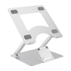  Foldable Stepless Adjustable Laptop Riser with Phone Holder