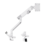Nova Slim Mechanical Spring Monitor Arm with USB-A & USB-C Ports