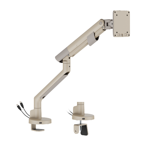 Nova Slim Mechanical Spring Monitor Arm with USB-A & USB-C Ports LDT105-C012UC Slim, Sleek, Smooth from china(chinese)