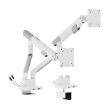 Nova Slim Mechanical Spring Dual Monitor Arm with USB-A & USB-C Ports