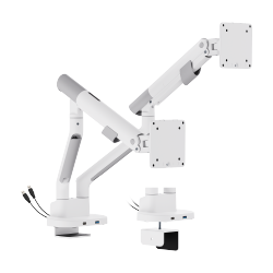 Nova Slim Mechanical Spring Dual Monitor Arm with USB-A & USB-C Ports