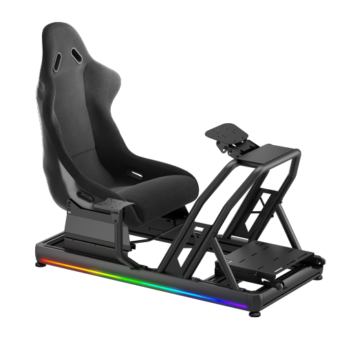 Upscale Full Aluminum Racing Simulator Cockpit LRS08-BS02-KP01 Ultra stability, high compatibility and adjustability. from china(chinese)