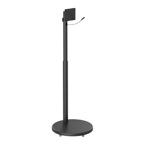 Height Adjustable Mobile Gas Spring Display Floor Stand FS58-11TW-02 with Figure 8 Female Plug Power Cable from china(chinese)