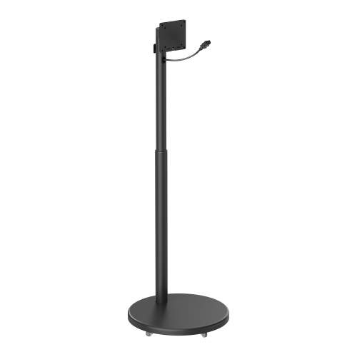Height Adjustable Mobile Gas Spring Display Floor Stand FS58-11TW-01 with 3-Pin Female Plug Power Cable from china(chinese)