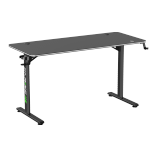 T-Shaped Gaming Desk with RGB Lighting on Desk Edge