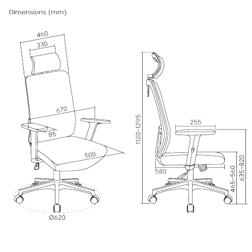 Ergonomic Office Chair with Adjustable Headrest/Lumbar Support CH10-9  from china(chinese)
