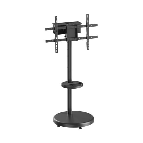 Heavy-Duty Rolling TV Floor Stand with Storage Case & Shelf FS38-46TWE Flexibility combines integrated cable management from china(chinese)