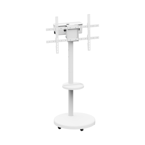 Heavy-Duty Rolling TV Floor Stand with Storage Case & Shelf FS38-46TWE Flexibility combines integrated cable management from china(chinese)