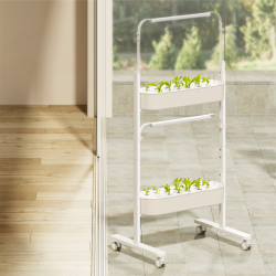 Indoor & Outdoor Floor-Standing Gardening System with Hidden Casters