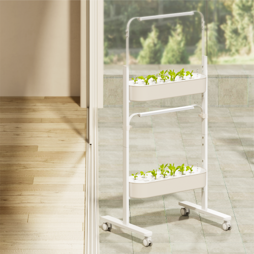 Indoor & Outdoor Floor-Standing Gardening System with Hidden Casters HGS03-2SB  Gardening Without Limits from china(chinese)
