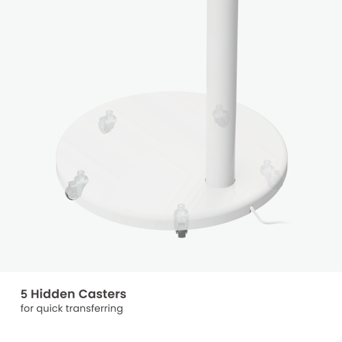 Height Adjustable Mobile Gas Spring Display Floor Stand FS58-11TW-01 with 3-Pin Female Plug Power Cable from china(chinese)
